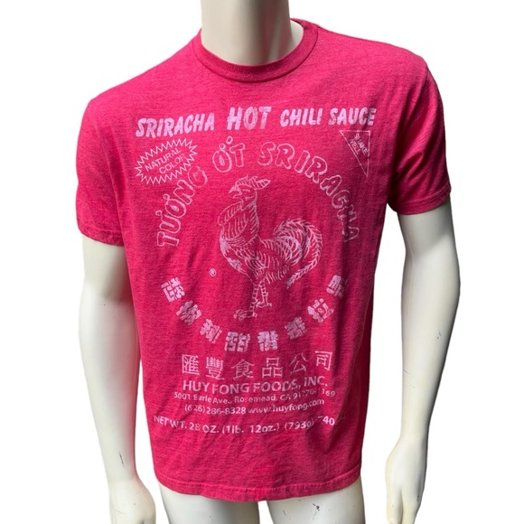 Men’s Large Sriracha T-Shirt 52% Cotton 48% Polyester - Picture 1 of 3